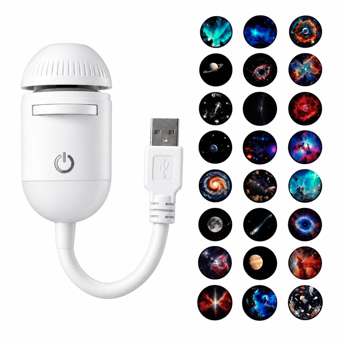 2-in-1 Galaxy Projector Night Light
