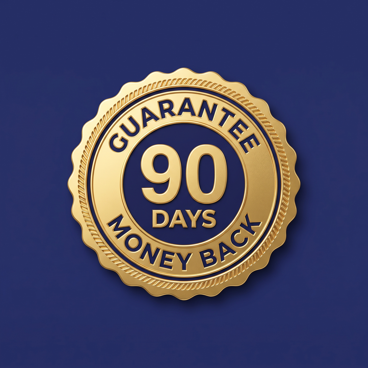 90 days money back guarantee seal